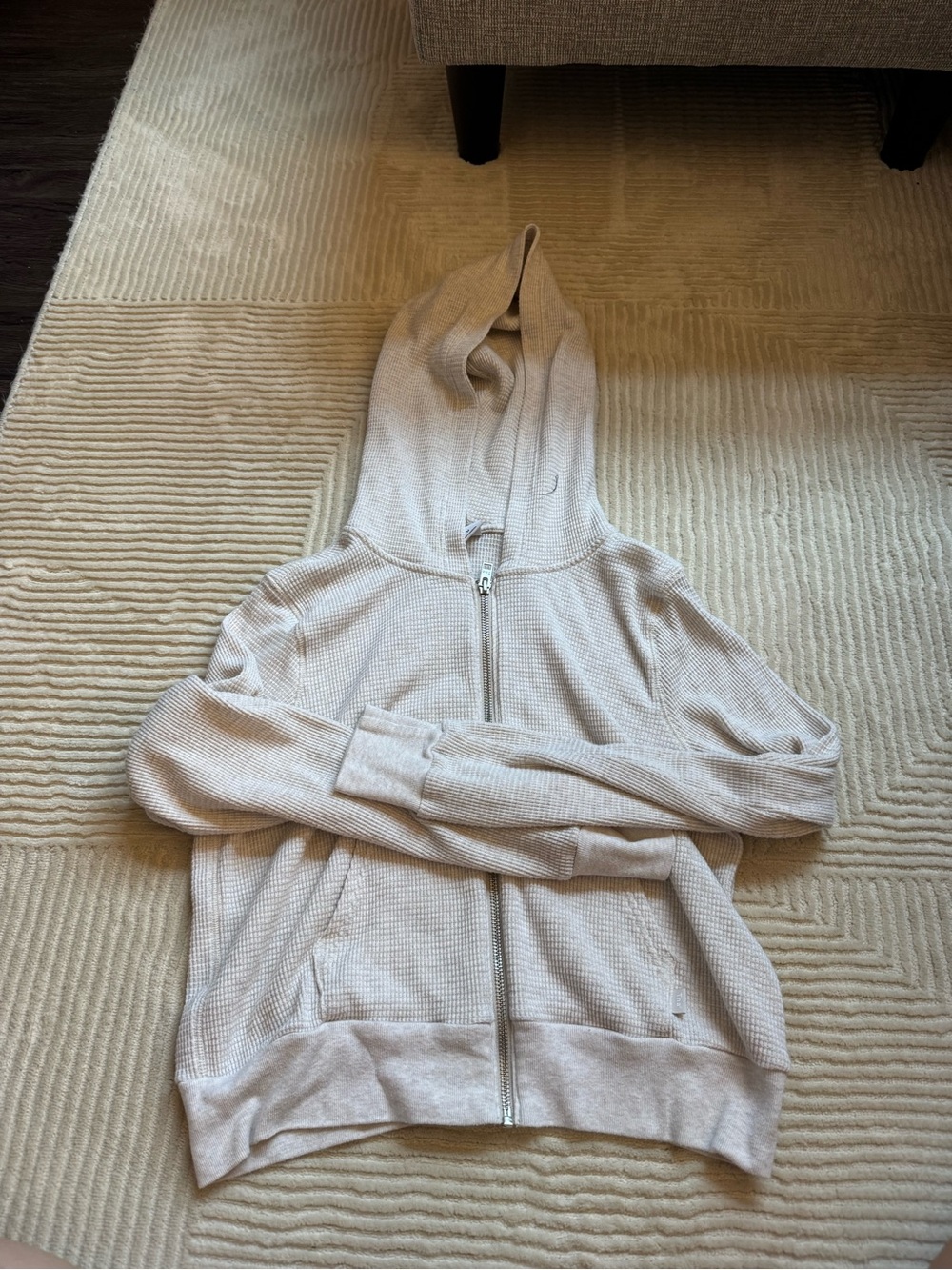Aritzia TNA waffle hoodie